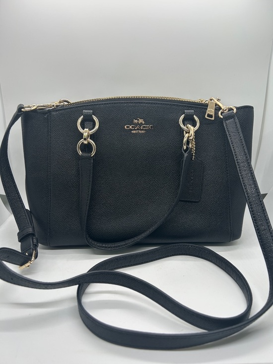 Coach Handbags - Coach Black Pebbled Leather Christie Satchel Tote Handbag Purse w/ Wallet 🌺🌺